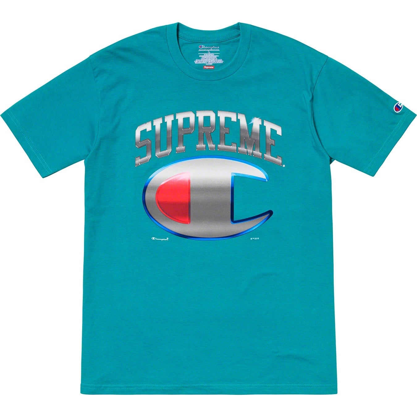 Supreme®/Champion® Chrome S/S Top view 6